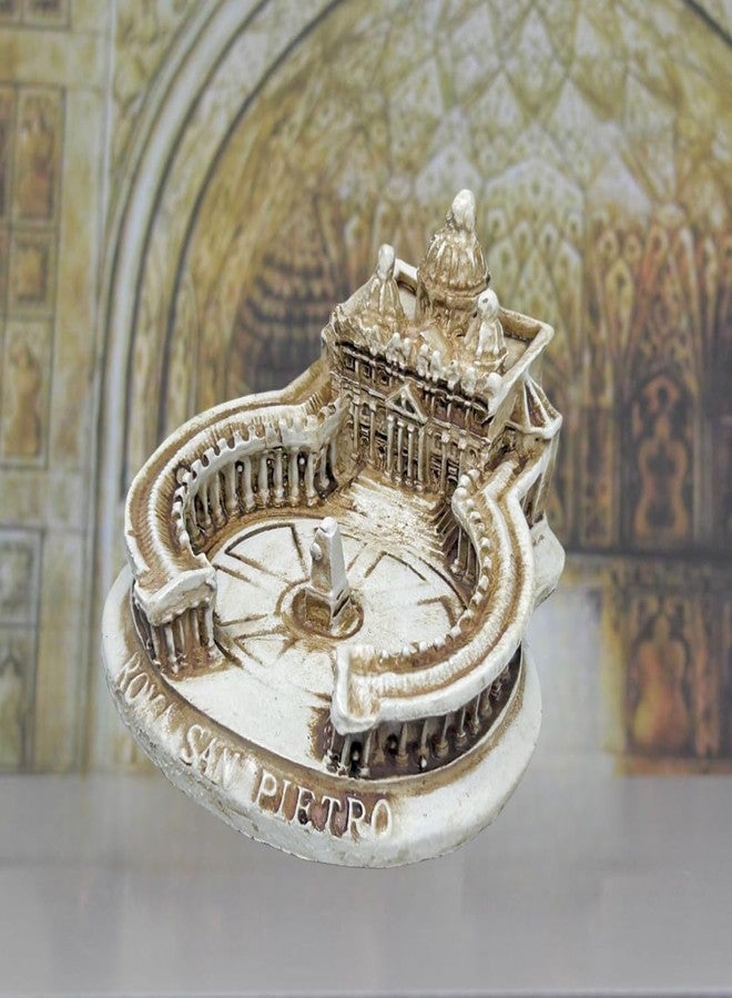 Odebyata St. Peter's Basilica Church Statue Model, Ancient Roman Architecture Figurines Table Decor Ornament,Italian Rome Travel Souvenirs Figurines for Roman Clultures Lovers Home Decor (St Peter) - Image 4
